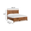 Magnussen Home Conway Honey Wheat Panel Bed