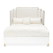 Michael Amini Palm Gate Upholstered Bed - Cloud White
