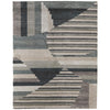 Feizy Richmond 39R4F Modern Abstract Rug in Ivory/Gray/Blue
