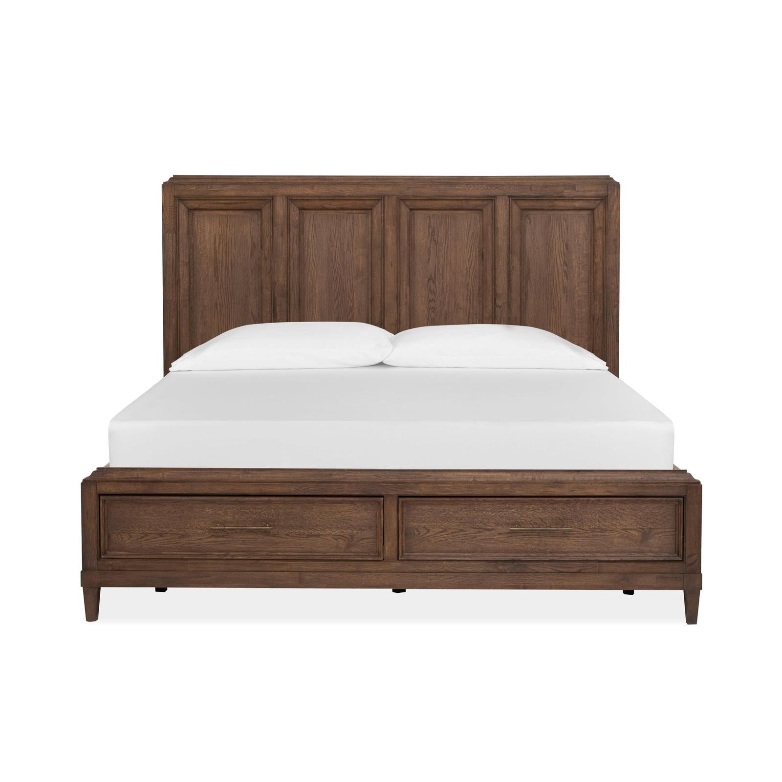 Magnussen Home Groveland Park Antique Coffee Panel Storage Bed
