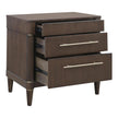 Pulaski Furniture Asher Park Piano Brown 3 Drawer Nightstand