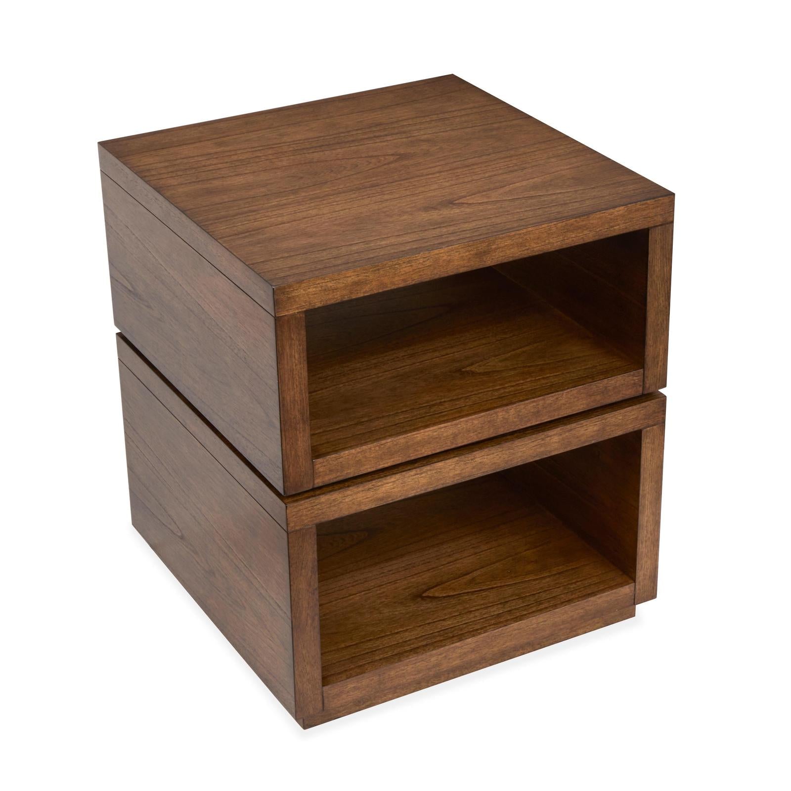 Magnussen Home Newton Cinnamon Square End Table