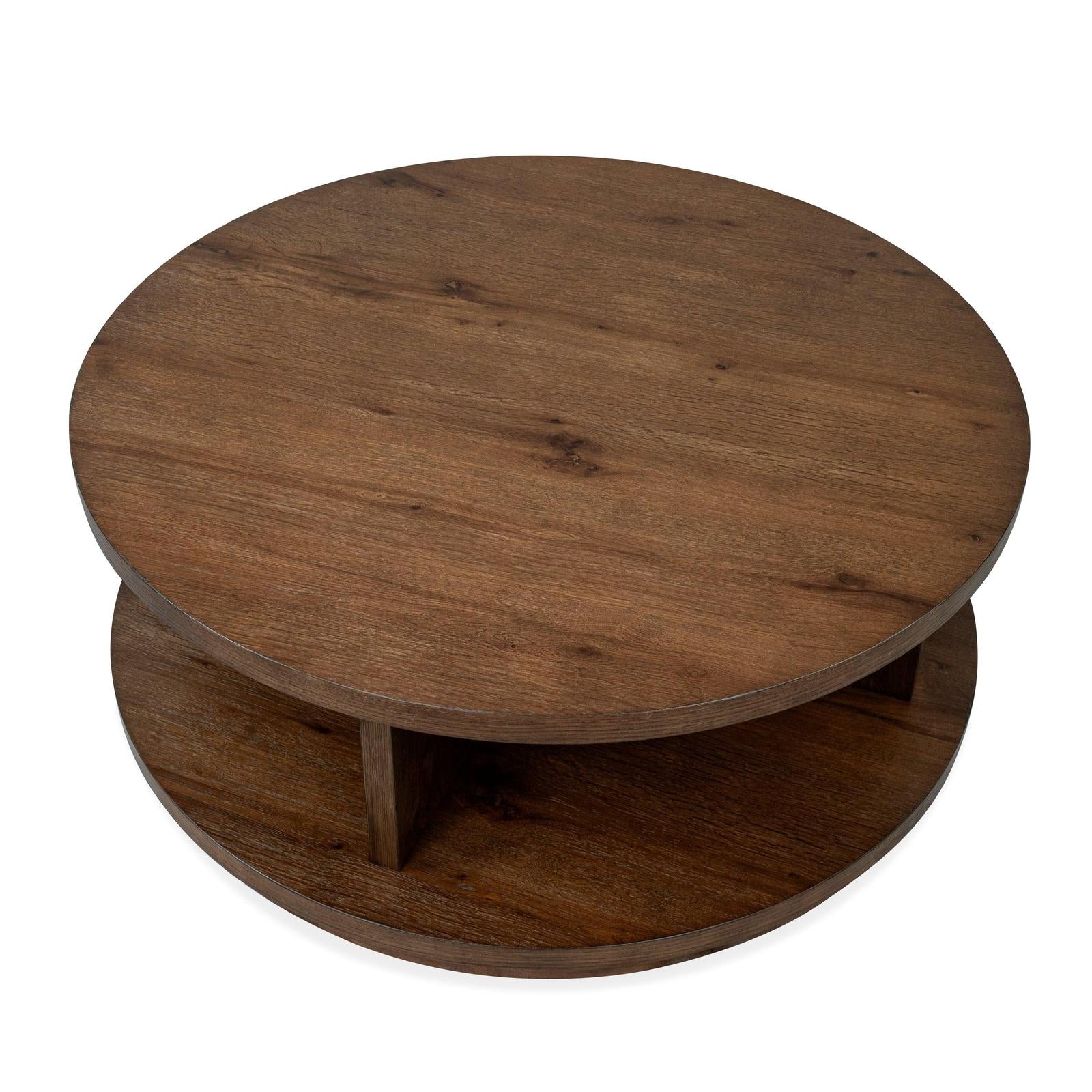 Magnussen Home Oswald Brown Round Cocktail Table