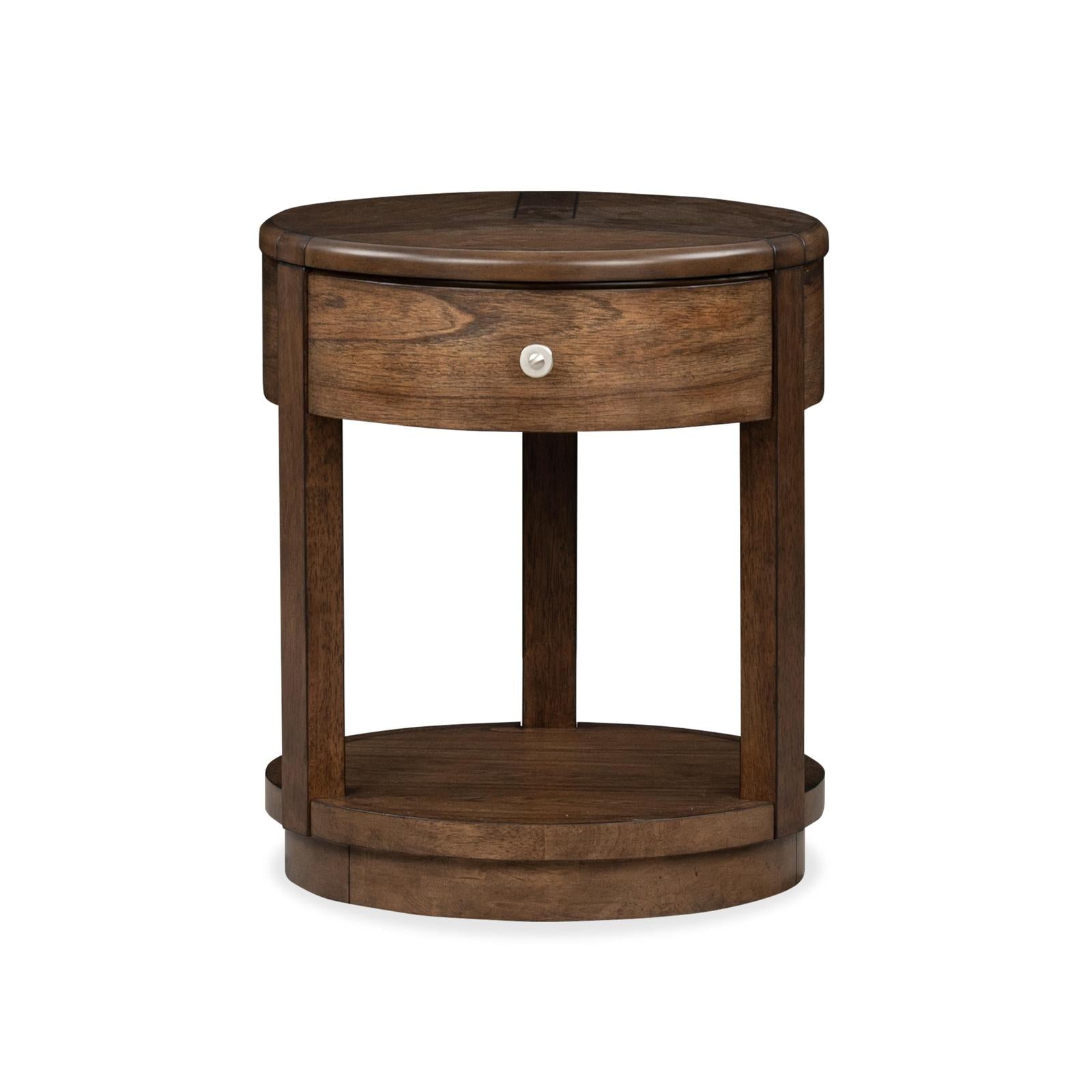 Magnussen Home Connolly Brown Drawer End Table
