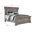 Pulaski Furniture Madison Ridge Heritage Taupe Panel Bed With Blanket Chest Footboard