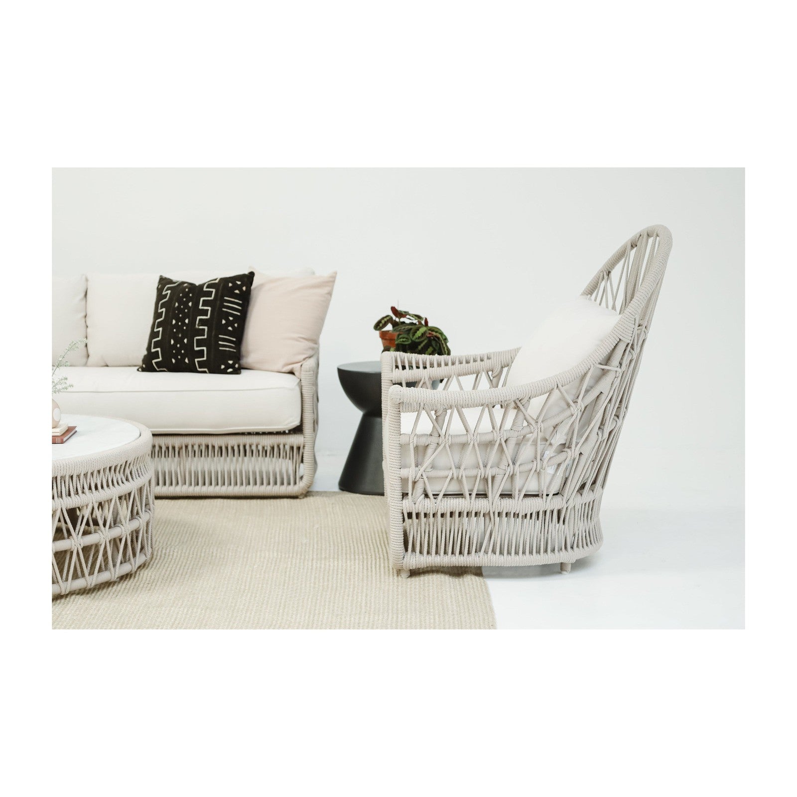 Sunset West Dana Rope Wing Chair