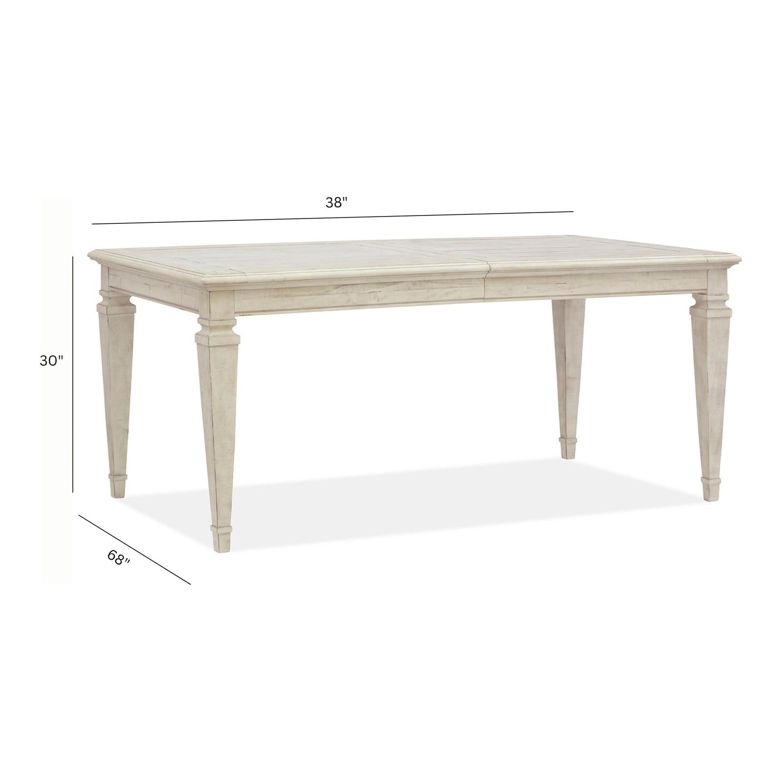 Magnussen Home Newport Alabaster Extendable Dining Table