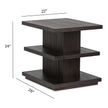 Magnussen Home Shaffer Velvet Roast Rectangular End Table