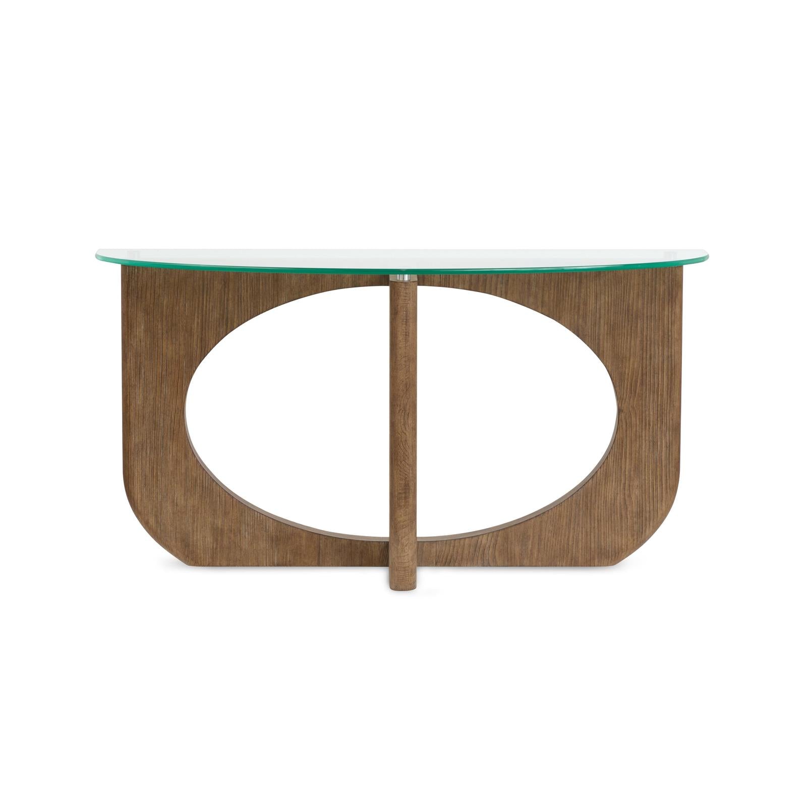 Magnussen Home Lainey Almond Demilune Sofa Table