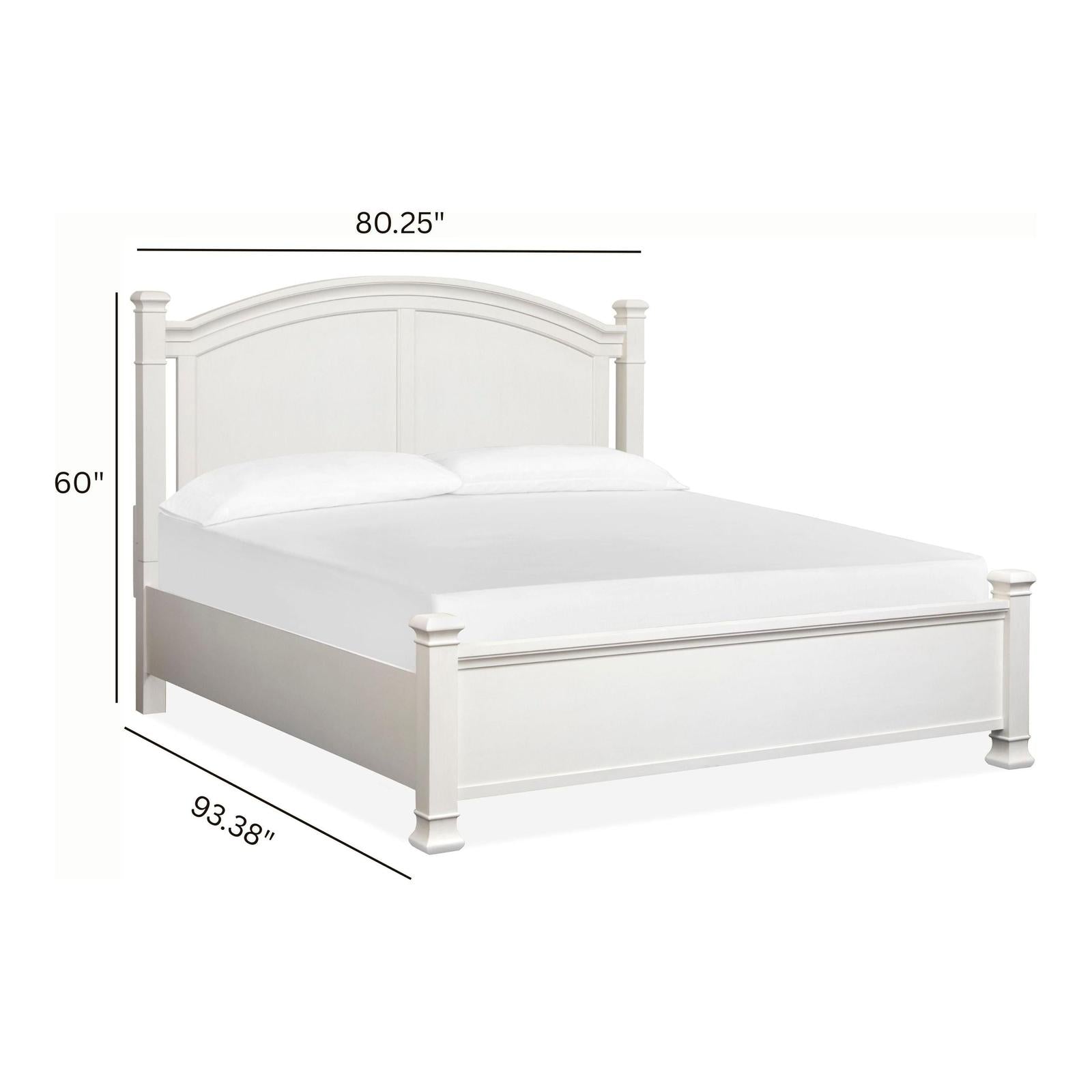Magnussen Home Kingston Whisper White & Cerused Nutmeg Bed
