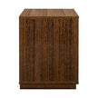 Michael Amini Kayner 1-Drawer Nightstand with LED Lights - Charcoal