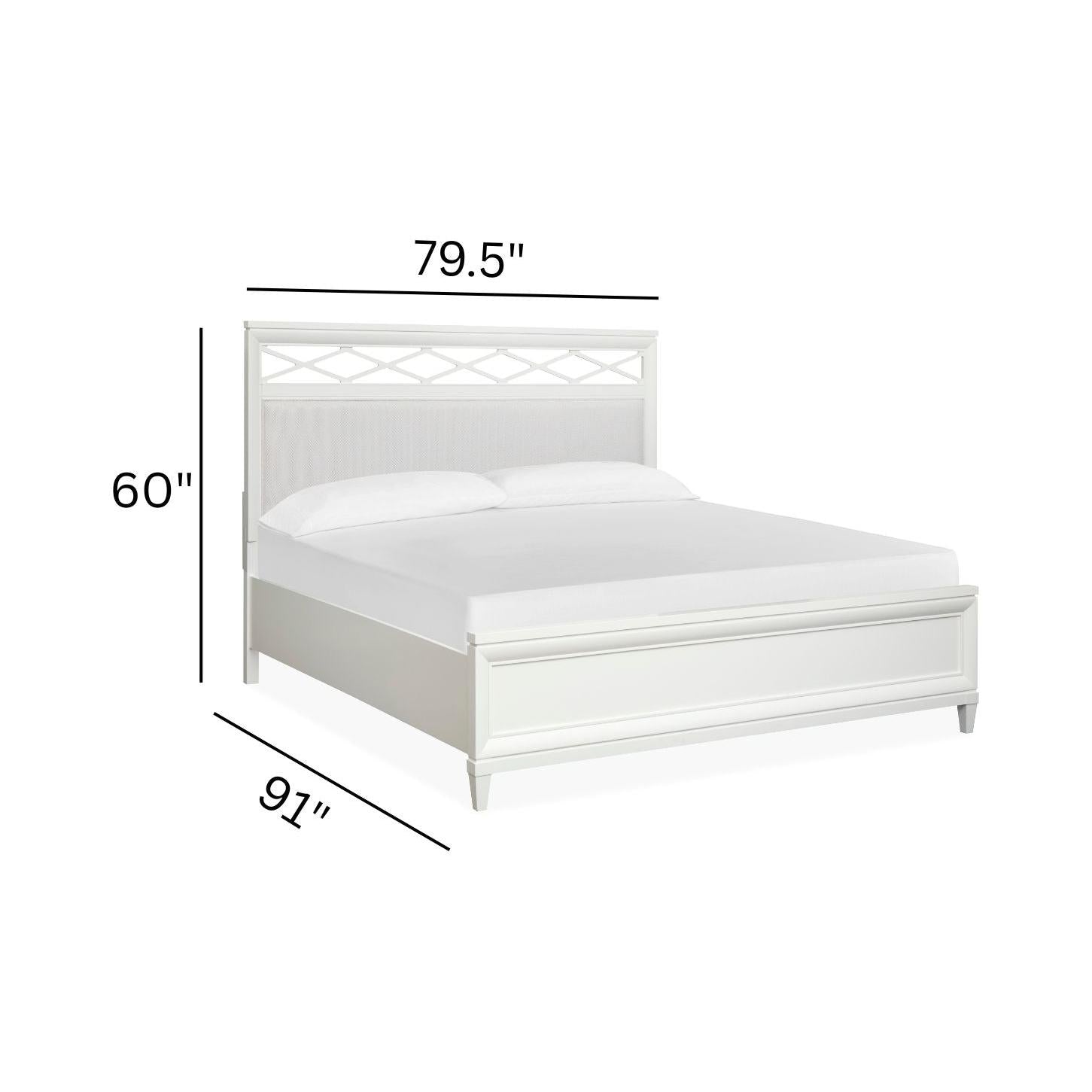 Magnussen Home Springhouse Whisper White Upholstered Panel Bed
