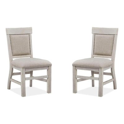 Magnussen Home Bronwyn Alabaster Upholstered Side Chair Set of 2