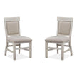Magnussen Home Bronwyn Alabaster Upholstered Side Chair Set of 2