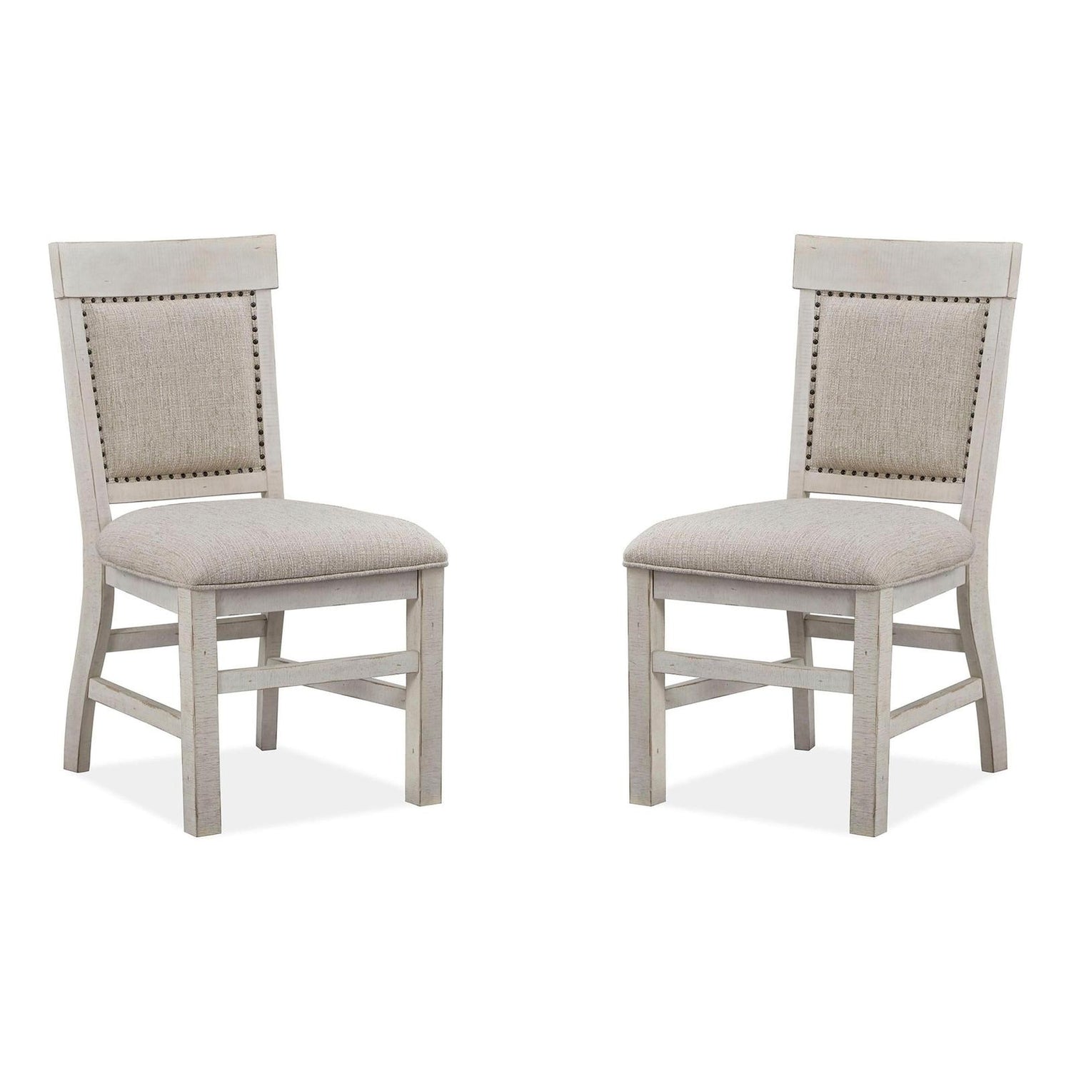 Magnussen Home Bronwyn Alabaster Upholstered Side Chair Set of 2