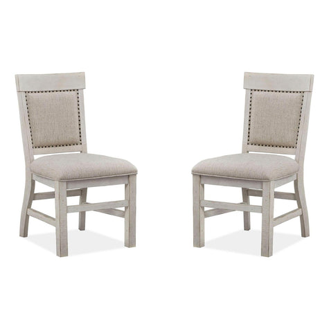 Magnussen Home Bronwyn Alabaster Upholstered Side Chair Set of 2