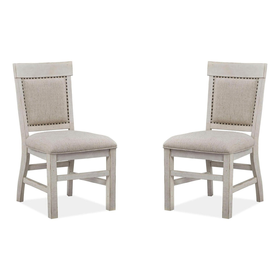 Magnussen Home Bronwyn Alabaster Upholstered Side Chair Set of 2