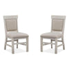 Magnussen Home Bronwyn Alabaster Upholstered Side Chair Set of 2