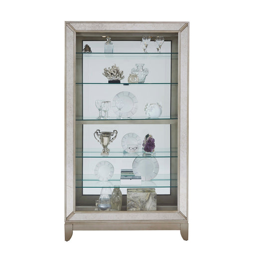 Pulaski Furniture PFC Curios Antique Style 5 Shelf Mirrored Curio Cabinet