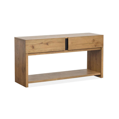 Magnussen Home Ripley Rustic Caramel And Dark Bronze Rectangular Sofa Table