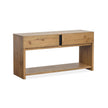 Magnussen Home Ripley Rustic Caramel And Dark Bronze Rectangular Sofa Table