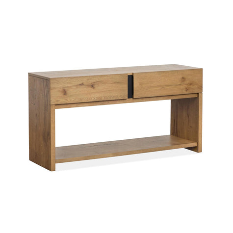 Magnussen Home Ripley Rustic Caramel And Dark Bronze Rectangular Sofa Table