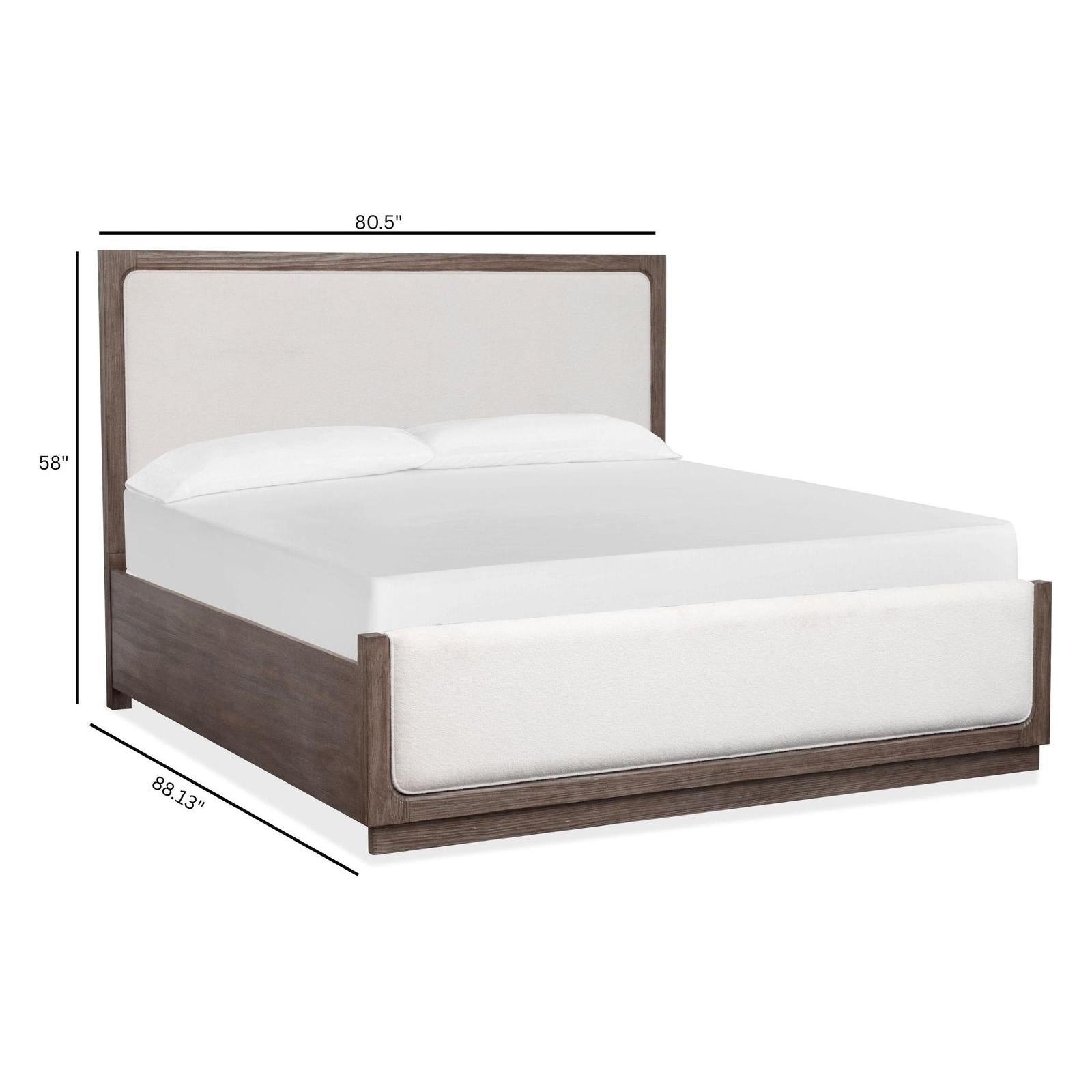 Magnussen Home Westbourne Dark Umber Upholstered Panel Bed