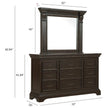 Pulaski Furniture Caldwell Smoked Molasses 11 Drawer Dresser
