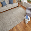 Feizy Belfort 8667F Transitional Solid Rug in Ivory/Gray/Taupe