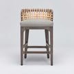 Interlude Palms Counter Stool Grey Ceruse