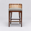Interlude Palms Counter Stool Chestnut
