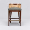 Interlude Palms Counter Stool Chestnut