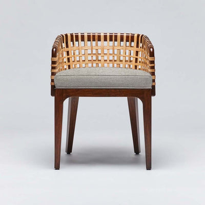 Interlude Palms Arm Chair Chestnut