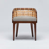 Interlude Palms Arm Chair Chestnut