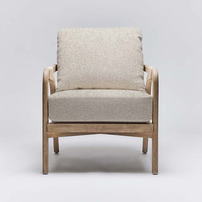 Interlude Delray Lounge Chair White Ceruse