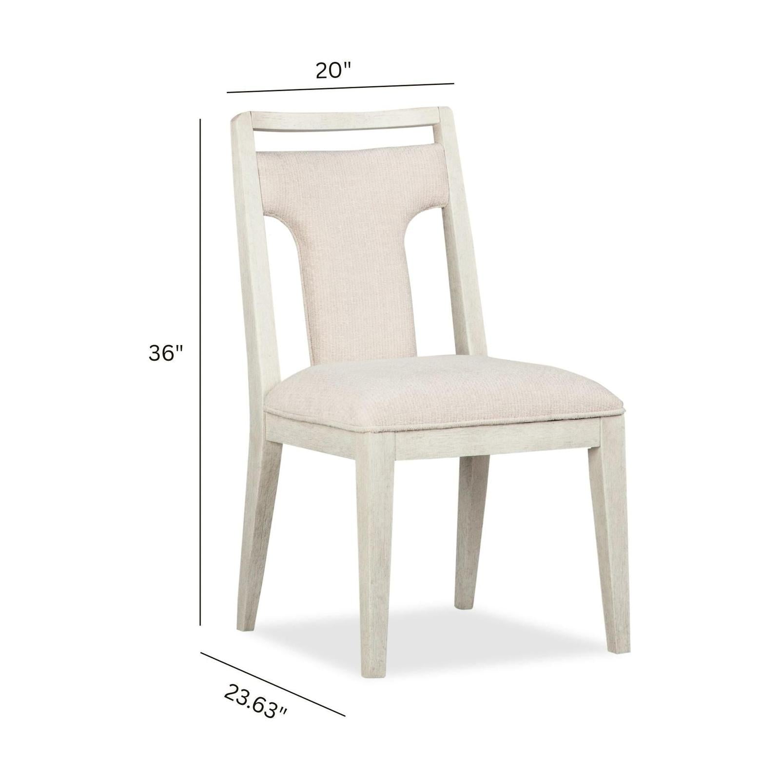Magnussen Home Lorelei Misty Cloud Upholstered Side Chair Set of 2