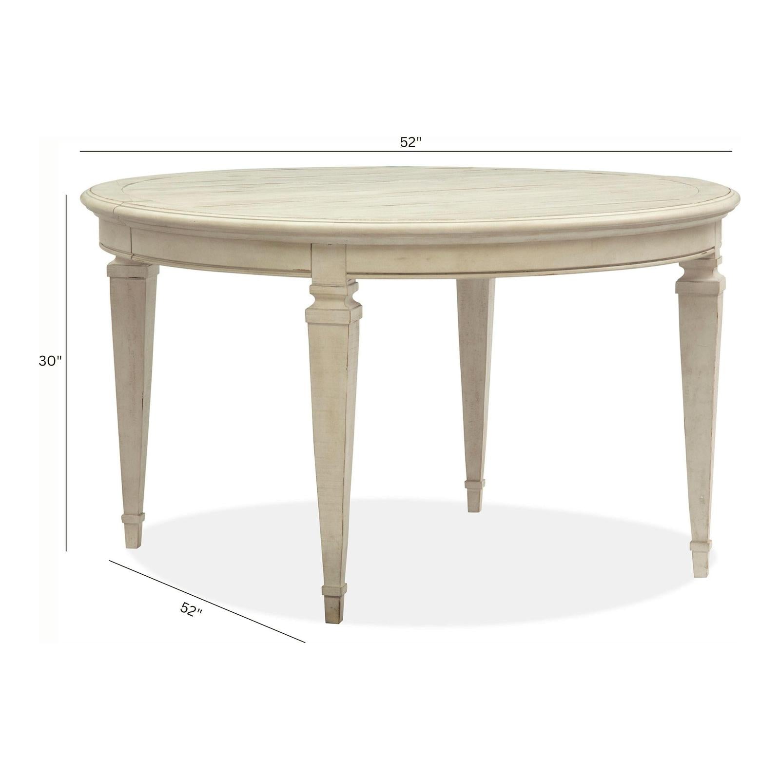 Magnussen Home Newport Alabaster Extendable Dining Table