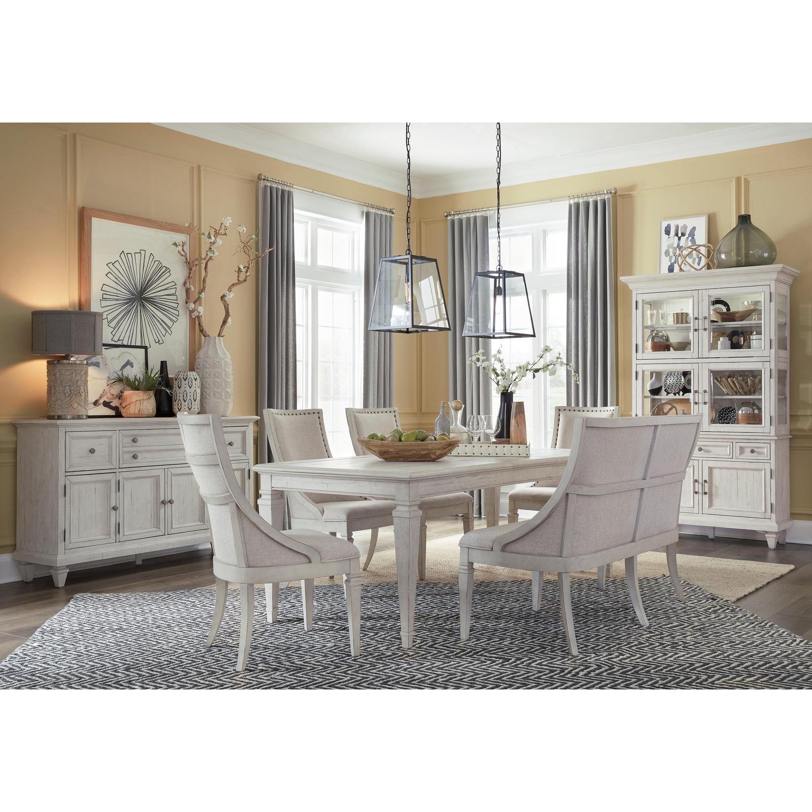 Magnussen Home Newport Alabaster Extendable Dining Table