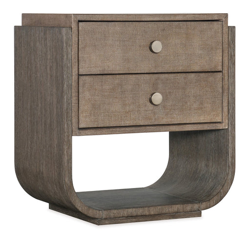 Hooker Furniture Modern Mood Two Drawer Nightstand - Round Shape