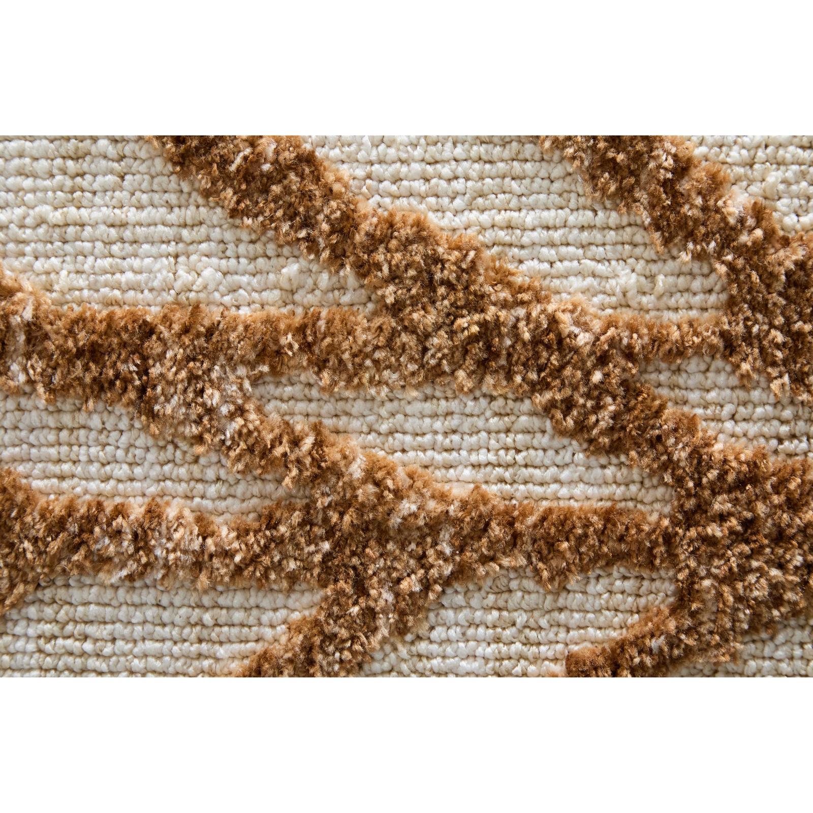 Feizy Colton 8A55F Modern Chevron Rug in Brown/Tan