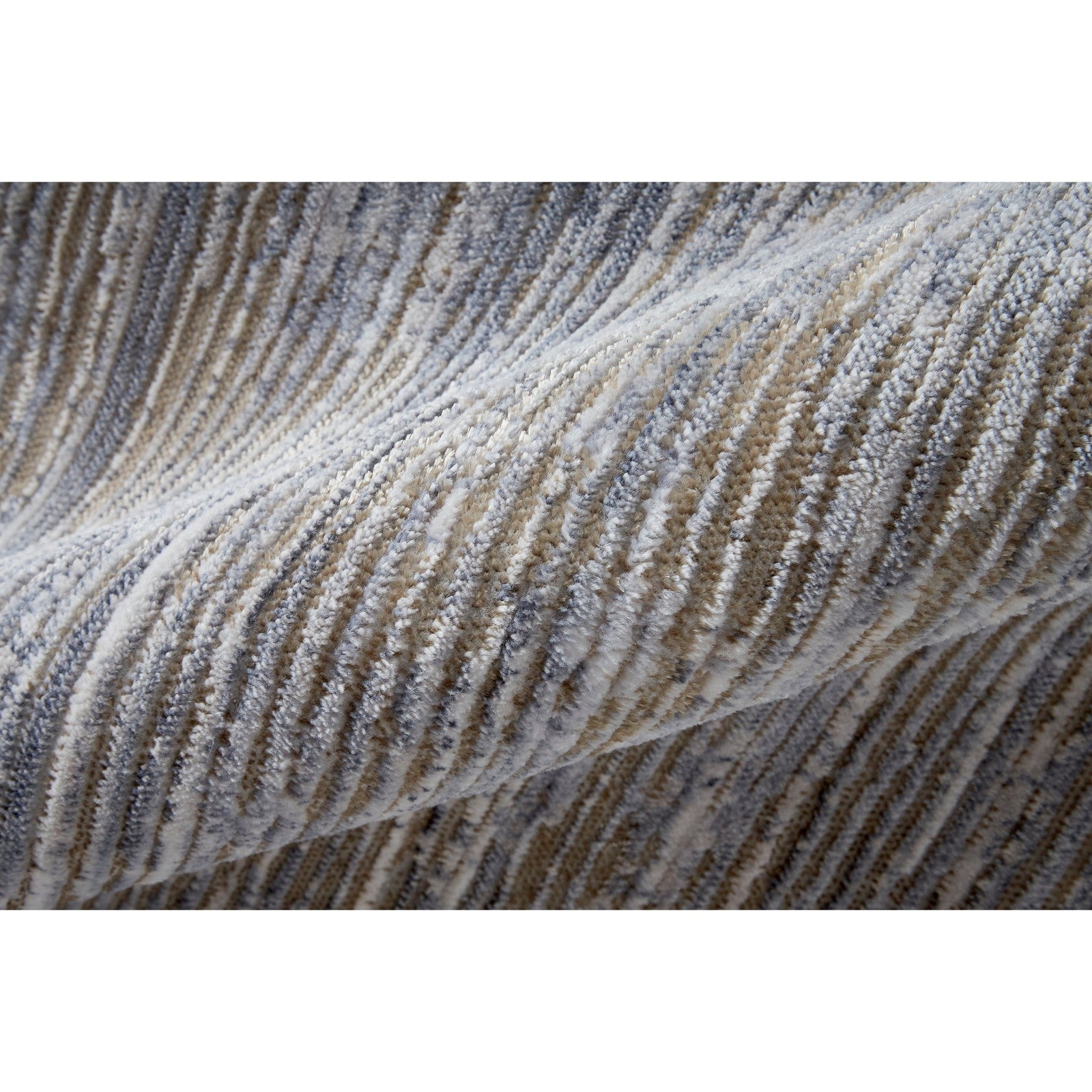 Feizy Laina 39GAF Transitional Distressed in Taupe/Silver/Tan