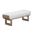 Michael Amini West Kensington Accent Bench - Sea Salt Caramel