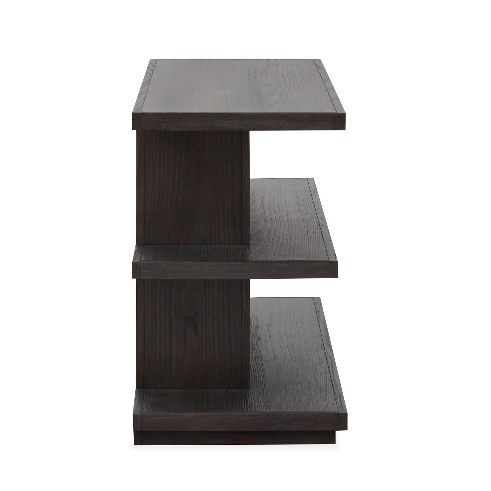 Magnussen Home Shaffer Velvet Roast Rectangular Sofa Table