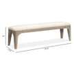 Magnussen Home Braelyn Dorian Grey Long Bench