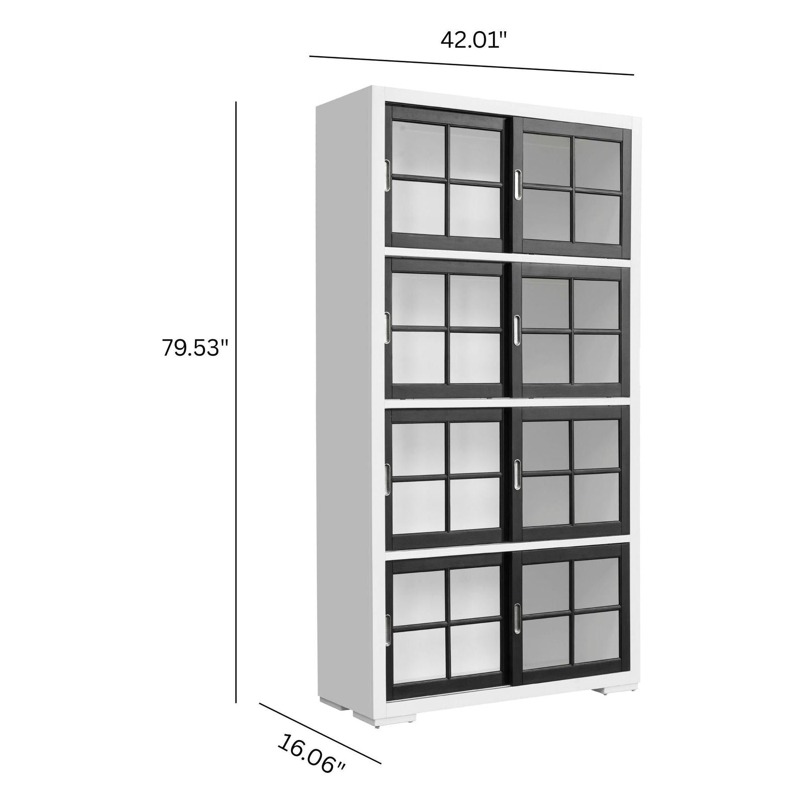 Pulaski Furniture Pulaski Furniture Accents White Finish Sliding Door Bookcase