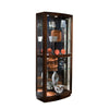 Pulaski Furniture PFC Curios Curved Front 5 Shelf Curio Cabinet