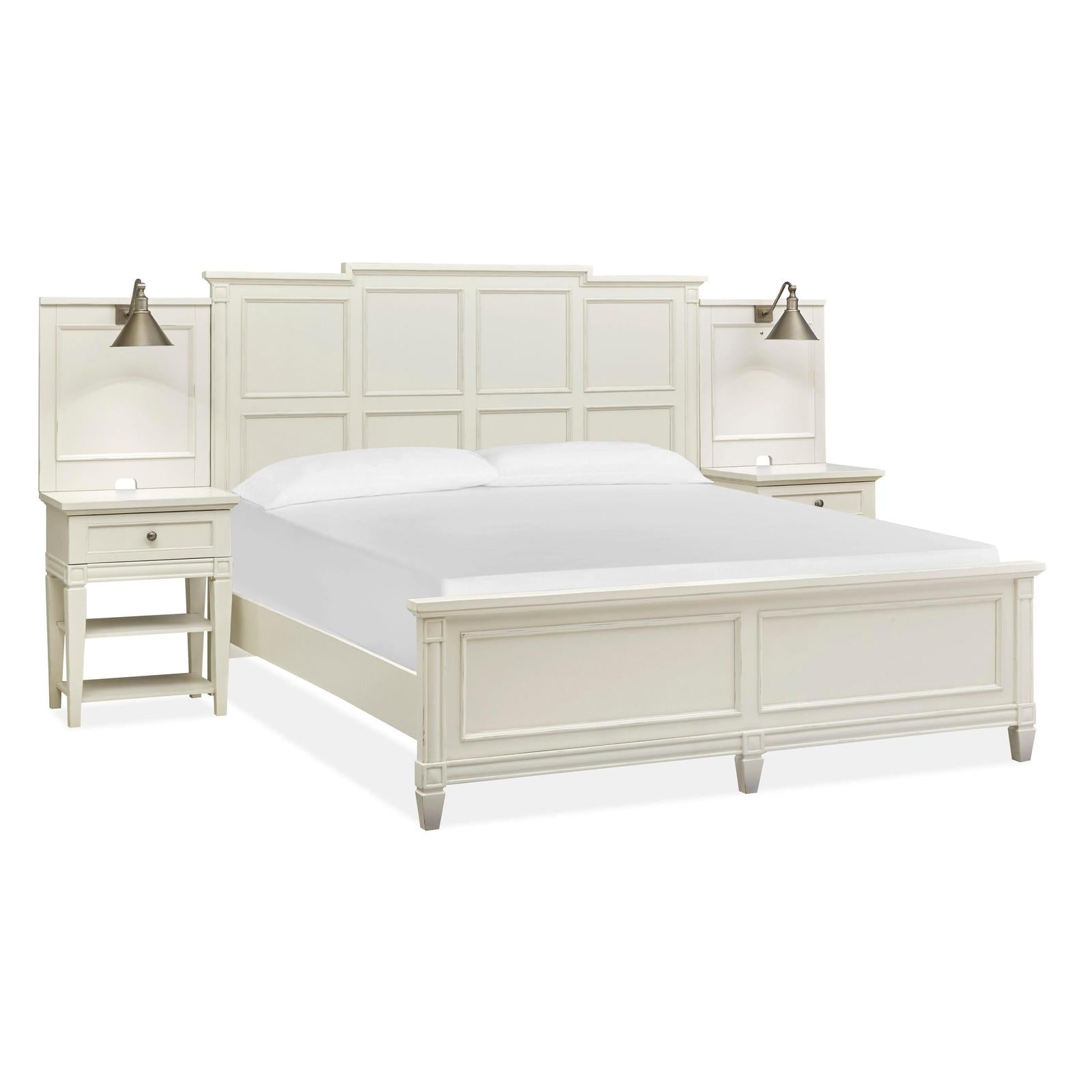 Magnussen Home Willowbrook Egg Shell White Bed