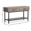 Magnussen Home Fenwick Whitetail Brown And Smoke Glass Rectangular Sofa Table