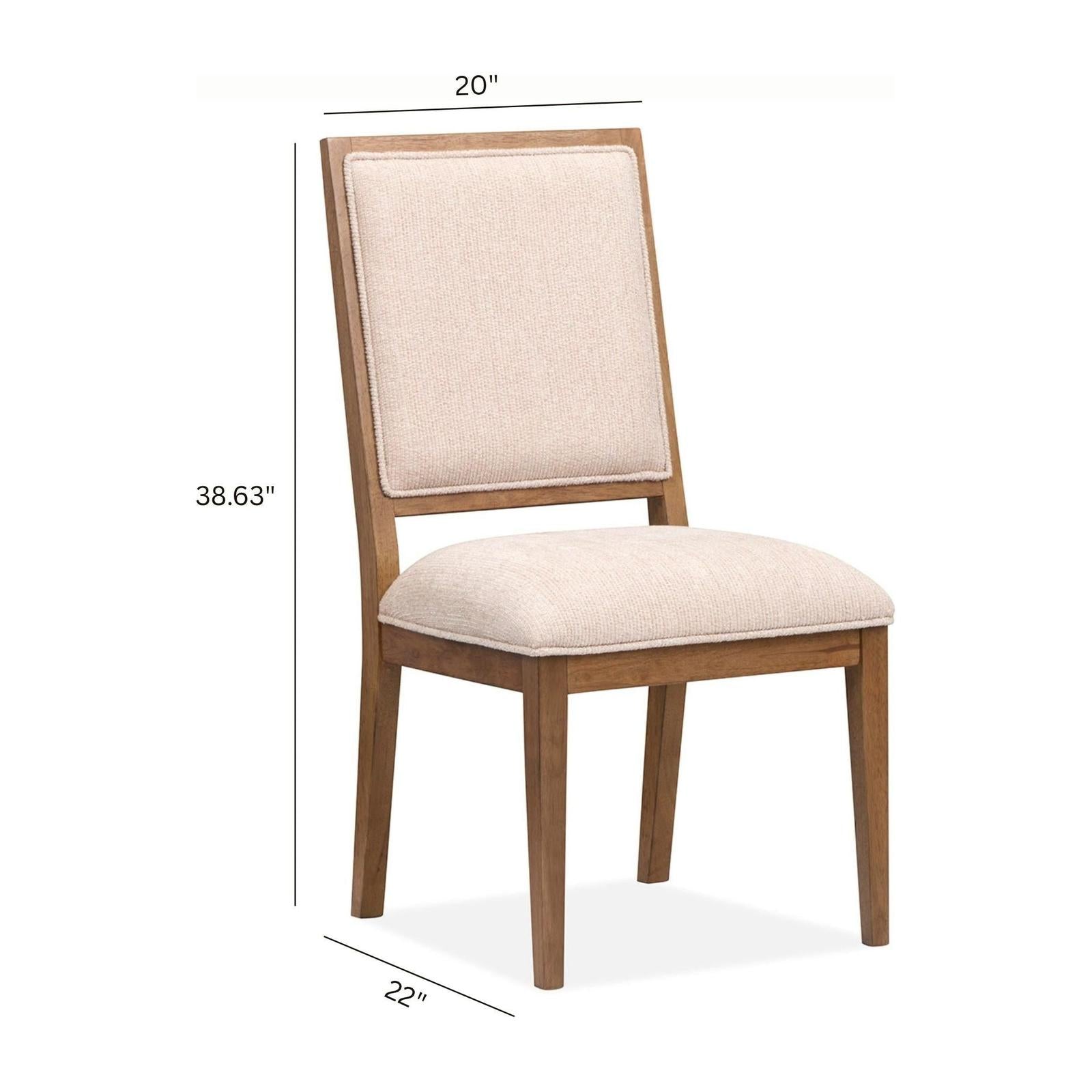 Magnussen Home Marcel Harvest Brown Upholstered Side Chair Set of 2