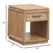 Magnussen Home Burnham Sable Dusk Rectangular End Table
